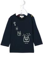 Paul Smith Junior - Alien Glowing Print T-shirt - Kids - Cotton - 6 Mth, Blue