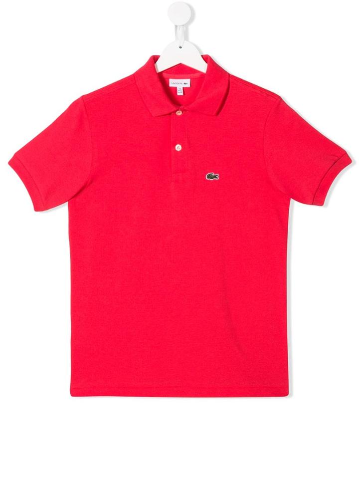 Lacoste Kids Logo Polo Shirt - Pink