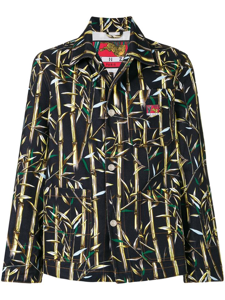 Kenzo Bamboo Print Jacket - Black