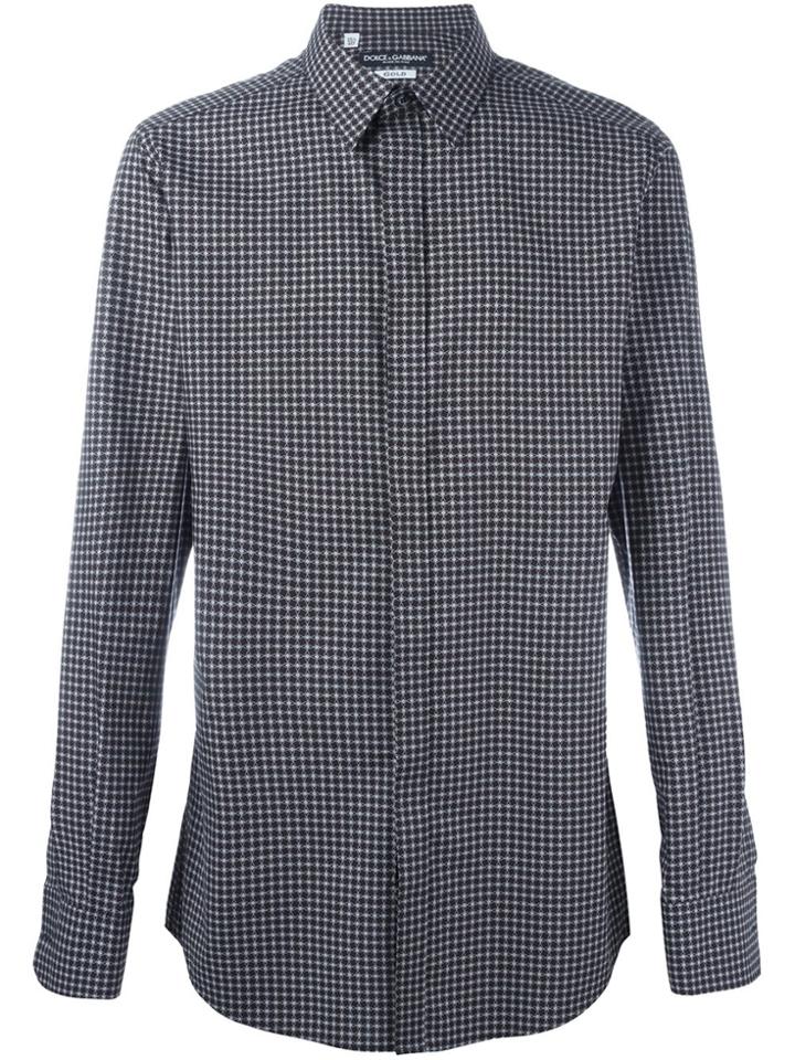 Dolce & Gabbana Micro Print Shirt - Black