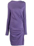 Vivienne Westwood Anglomania Draped Midi Dress - Purple