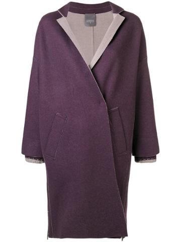 Lorena Antoniazzi Oversized Coat - Pink & Purple
