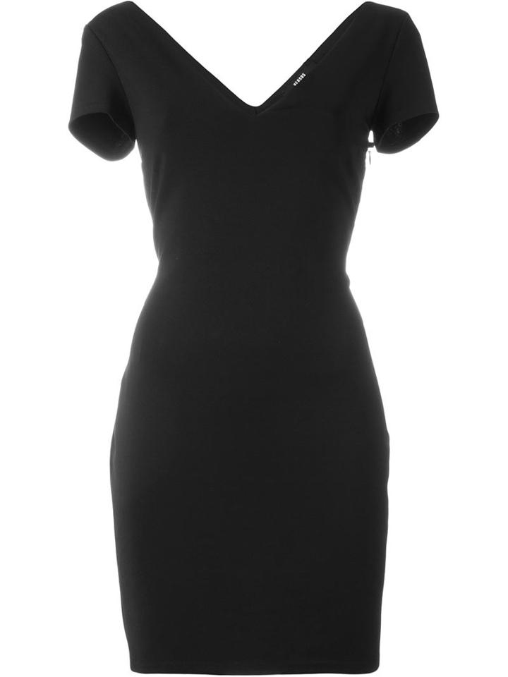 Versus Open Lace-up Back Mini Dress