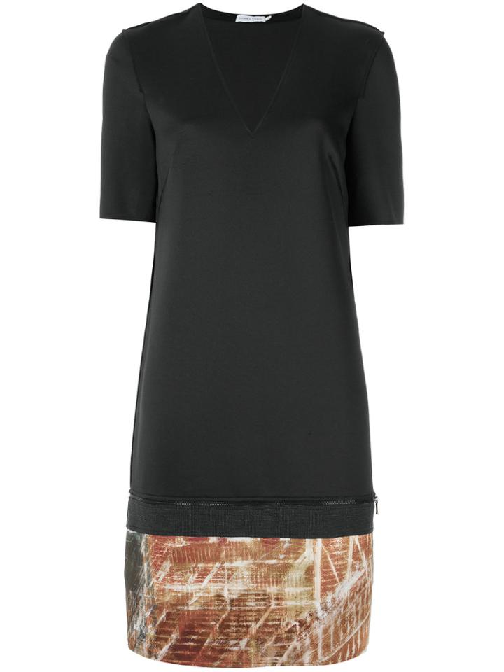 Mara Mac Print Panel Dress - Black