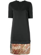 Mara Mac Print Panel Dress - Black