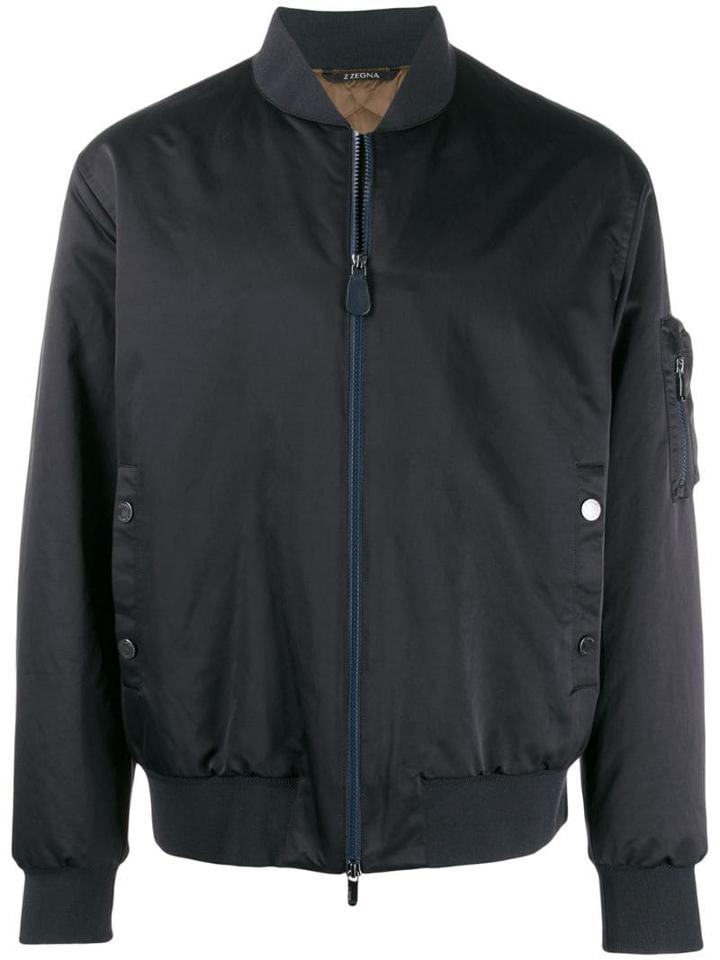 Z Zegna Zipped-up Jacket - Blue