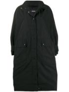 Diesel Oversized Parka Coat - Black