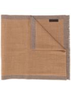 Ermenegildo Zegna Fringed Knitted Scarf - Neutrals
