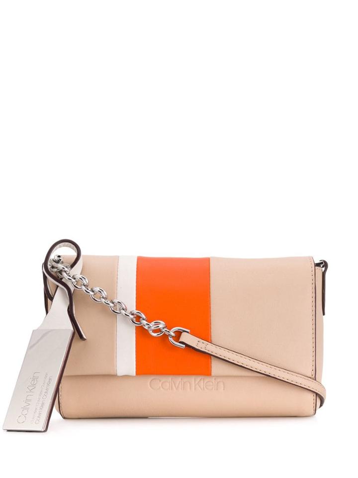 Calvin Klein Colour Block Cross-body Bag - Neutrals