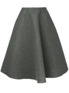 Le Ciel Bleu W Melton A-line Skirt - Grey