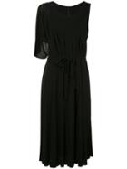 Masnada Midi Flare Dress - Black