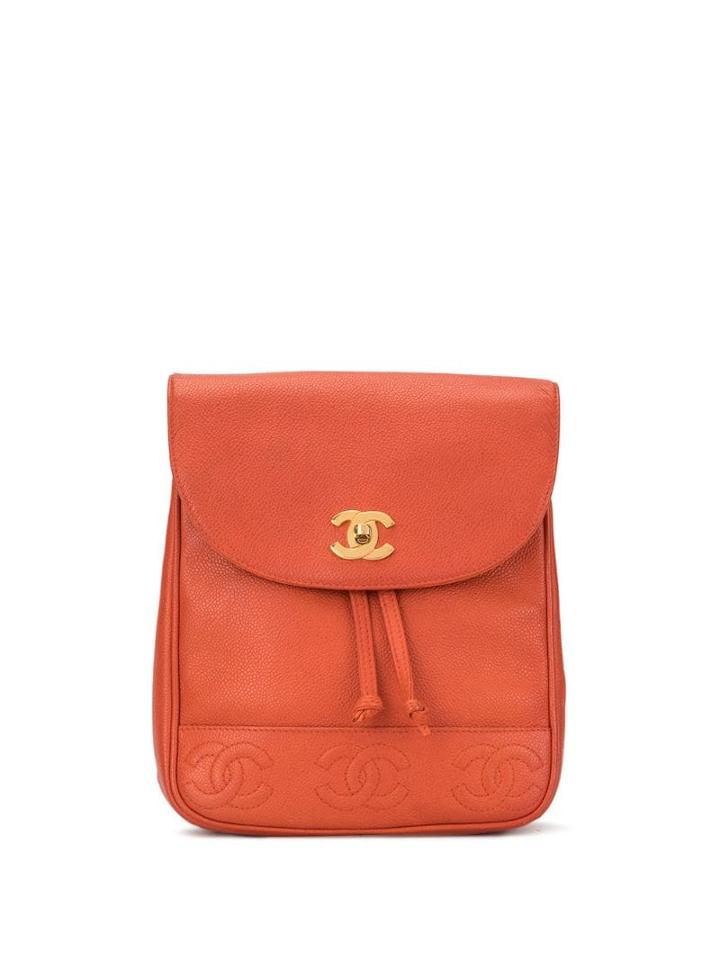 Chanel Pre-owned Drawstring Backpack - Orange