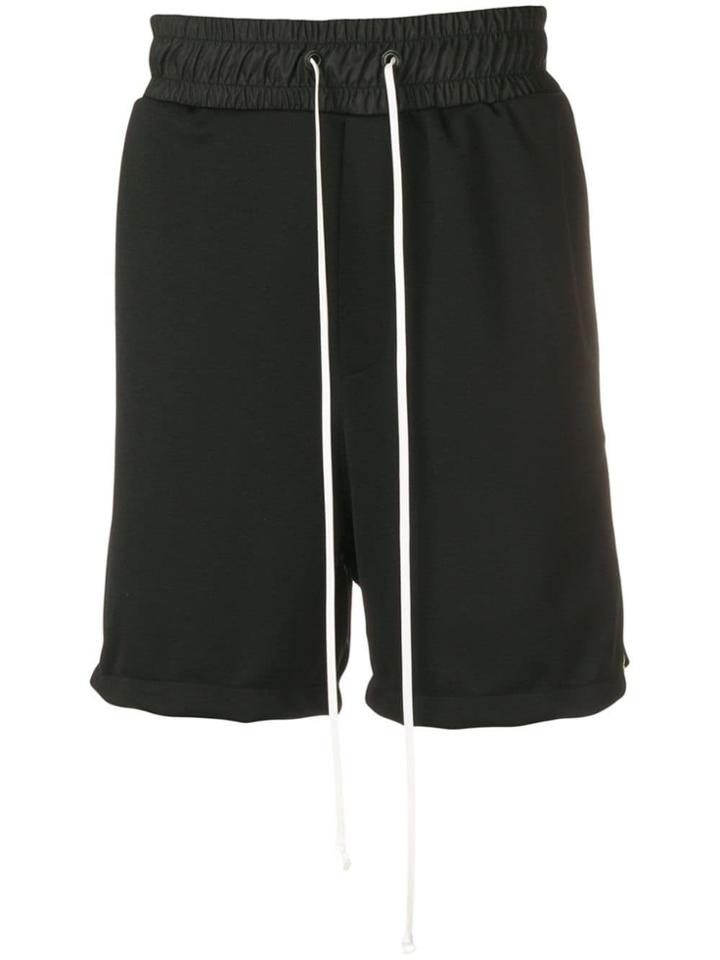 Daniel Patrick Side Stripe Track Shorts - Black