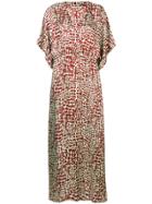 Barena All-over Print Dress - Brown