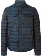 Etro Printed Padded Jacket, Men's, Size: M, Blue, Polyester/polyurethane/nylon