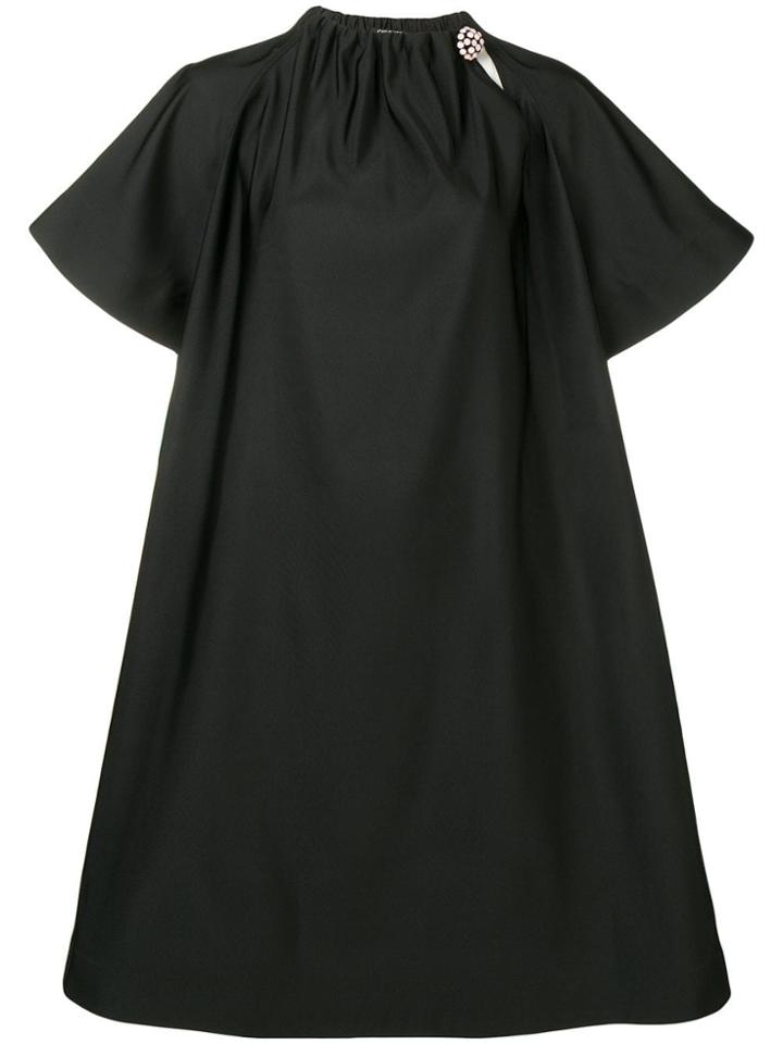 Calvin Klein 205w39nyc Embellished Collar Midi Dress - Black