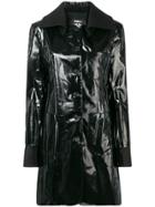 Yang Li Buttoned Trench Coat - Black