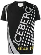 Iceberg Logo Crewneck T-shirt - Black