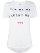 Zoe Karssen 'you're My Lucky Number' T-shirt - White