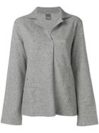 Lorena Antoniazzi Collar Fine Knit Sweater - Grey