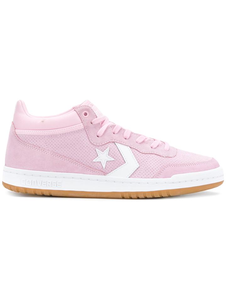 Converse Perforated Lace-up Sneakers - Pink & Purple