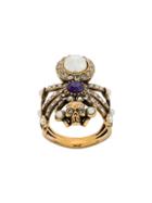 Alexander Mcqueen Embellished Spider Ring - Gold