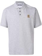 Moschino Teddy Patch Polo Shirt - Grey