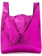 Mm6 Maison Margiela - Slouchy Tote - Women - Polyamide/polyester - One Size, Pink/purple, Polyamide/polyester