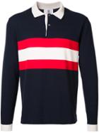Kent & Curwen Longsleeved Polo Shirt, Men's, Size: Large, Blue, Cotton