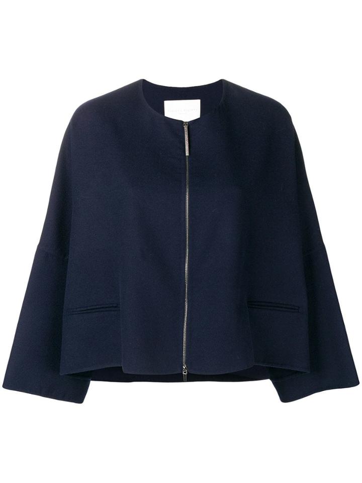 Fabiana Filippi Zipped Cape - Blue