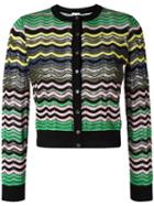M Missoni Striped Buttoned Cardigan, Women's, Size: 44, Polyamide/cotton/viscose/acrylic