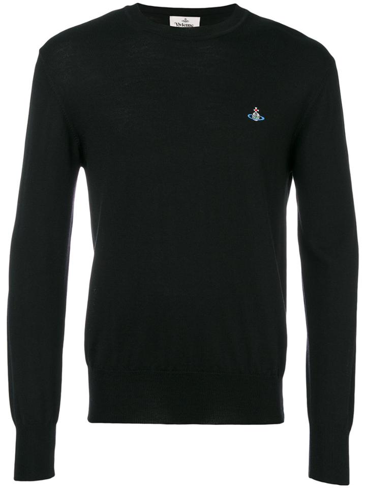 Vivienne Westwood Embroidered Orb Jumper - Black