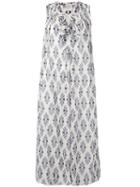 Forte Forte - Diamante Print Dress - Women - Silk/cotton - 2, White, Silk/cotton