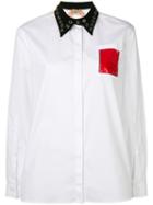 Nº21 Embellished Shirt - White