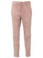 Stouls Cropped Trousers, Women's, Size: Small, Pink/purple, Cotton/lamb Skin/polyamide/spandex/elastane