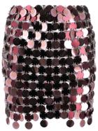Paco Rabanne Embellished Mini Skirt - Pink