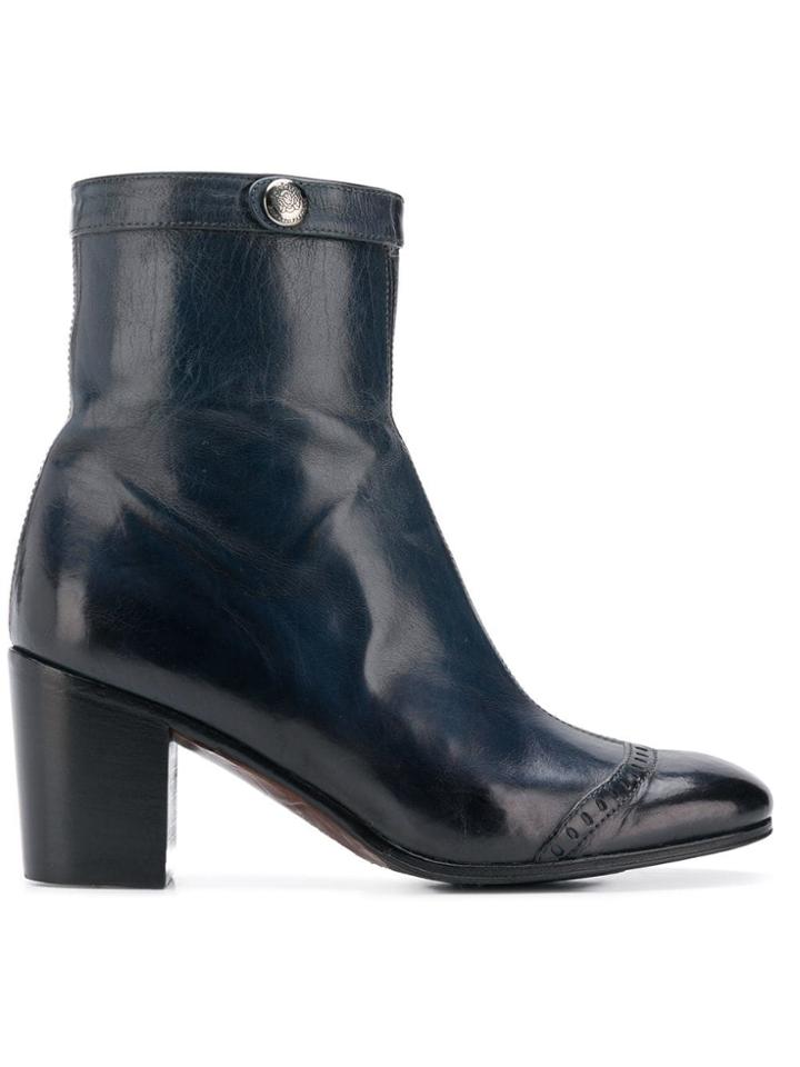 Alberto Fasciani Windy Heeled Ankle Boots - Blue