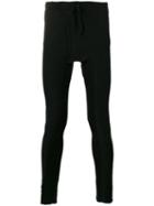 Cedric Jacquemyn - Long Rib Decoup Leggings - Men - Cotton - 50, Black, Cotton