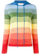 Ports 1961 Rainbow Striped Knitted Top - Orange