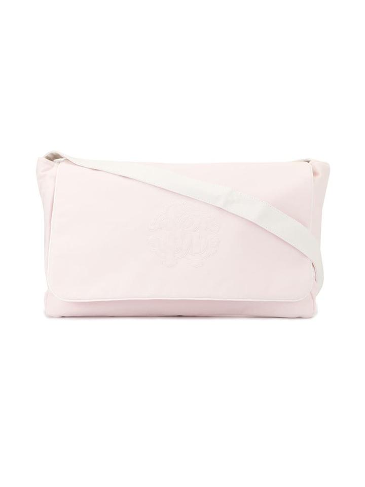 Roberto Cavalli Junior Logo-embroidered Changing Bag - Pink
