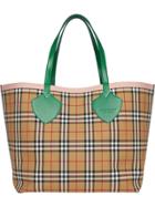 Burberry The Giant Reversible Tote In Vintage Check - Nude & Neutrals