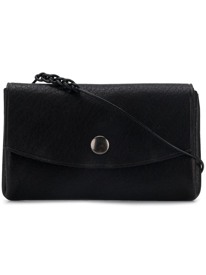 Ann Demeulemeester Fold-over Shoulder Bag - Black
