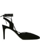 Saint Laurent Paris Pumps, Women's, Size: 41, Black, Suede/leather
