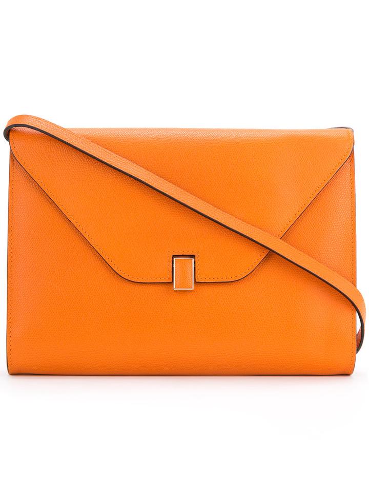 Valextra - 'isis' Ipad Should Bag - Women - Calf Leather - One Size, Yellow/orange, Calf Leather