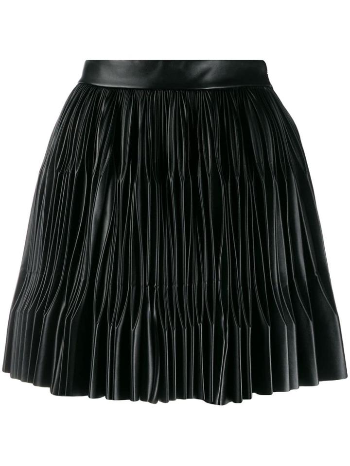 Marco De Vincenzo Pleated Mini Skirt - Black