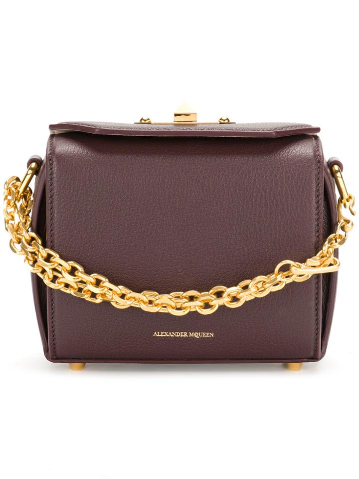 Alexander Mcqueen Box Bag - Red