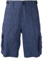 Brunello Cucinelli Tailored Shorts, Men's, Size: 50, Blue, Cotton/linen/flax/acetate/cupro