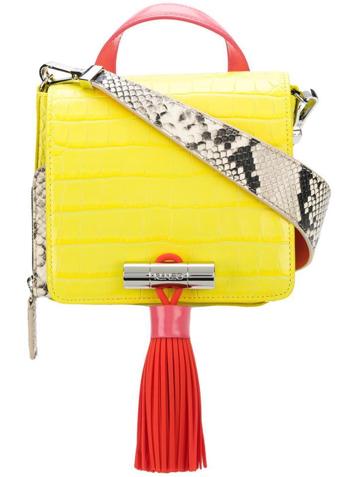Kenzo Hanging Tassel Tote - Yellow & Orange