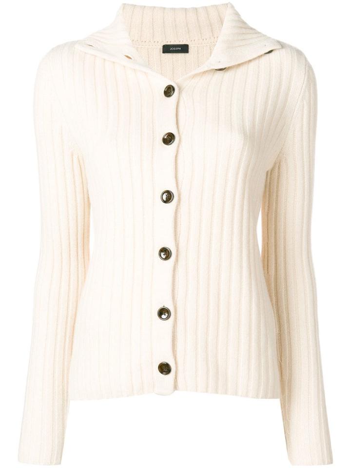 Joseph Button Up Cardigan - White