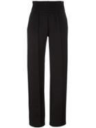 Givenchy Straight Leg Trousers, Women's, Size: 40, Black, Cotton/polyamide